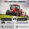 Lifronkit Tractor Mirrors, Strong Magnetic Tractor Side Mirrors for Forklifts, Kubota B BX Mahindra John Deere Lawn Movers Tractor Accessories