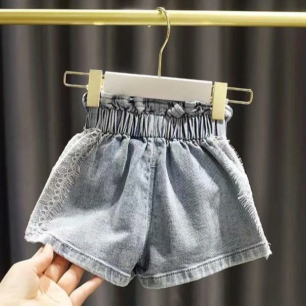 2020 Baby Girl Boy Casual Pants Jeans Spring Autumn Summer Kids Denim Pant Lace Children Trousers Clothing 7Colors