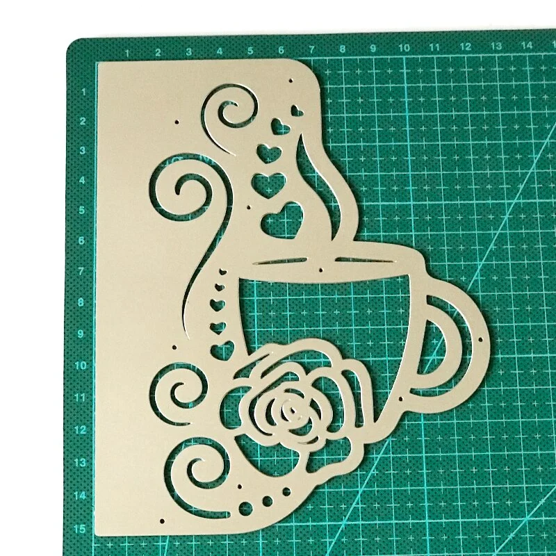 metal cutting die christmas lace flower border craft scrapbook card decorative die template for diy paper card die stencil metal