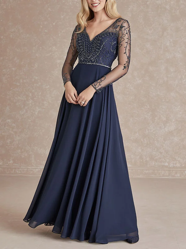sheer mesh long sleeve party ladies dress