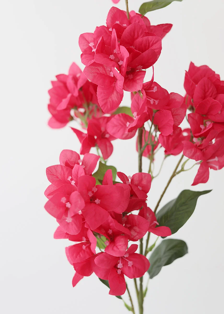 Pink Bougainvillea Flower Fake Branch - 44"