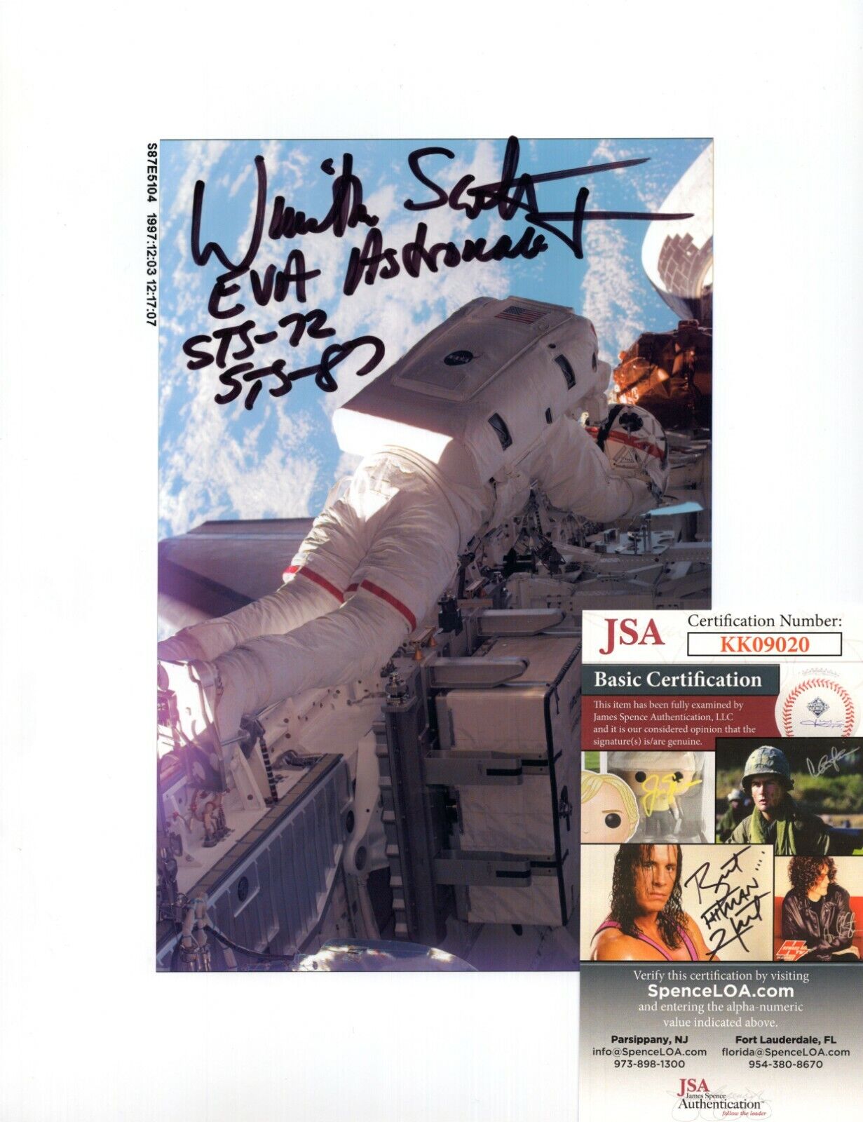 Winston E. Scott NASA Astronaut Signed Autograph 8x10 Photo Poster painting STS-72 STS-87 w/ JSA