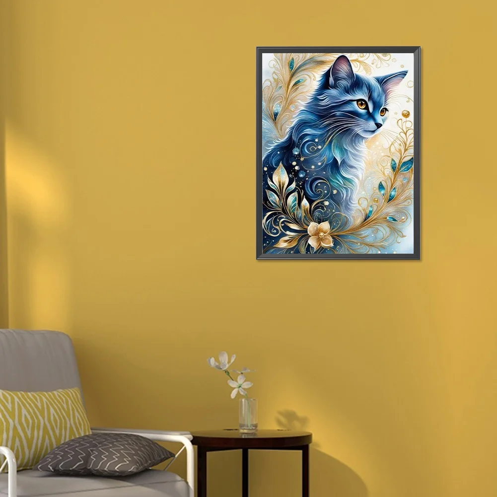 Diamond Painting - Full Round Drill - Cat(Canvas|30*40cm)
