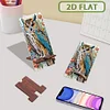 2er-Pack Acryl Eule Handyständer & Spiegel - 5D DIY Handwerk Modeaccessoires
