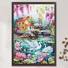 Swan Scenery-11CT Stamped Cross Stitch 40*60cm/15.75*23.62in tapestrymarket