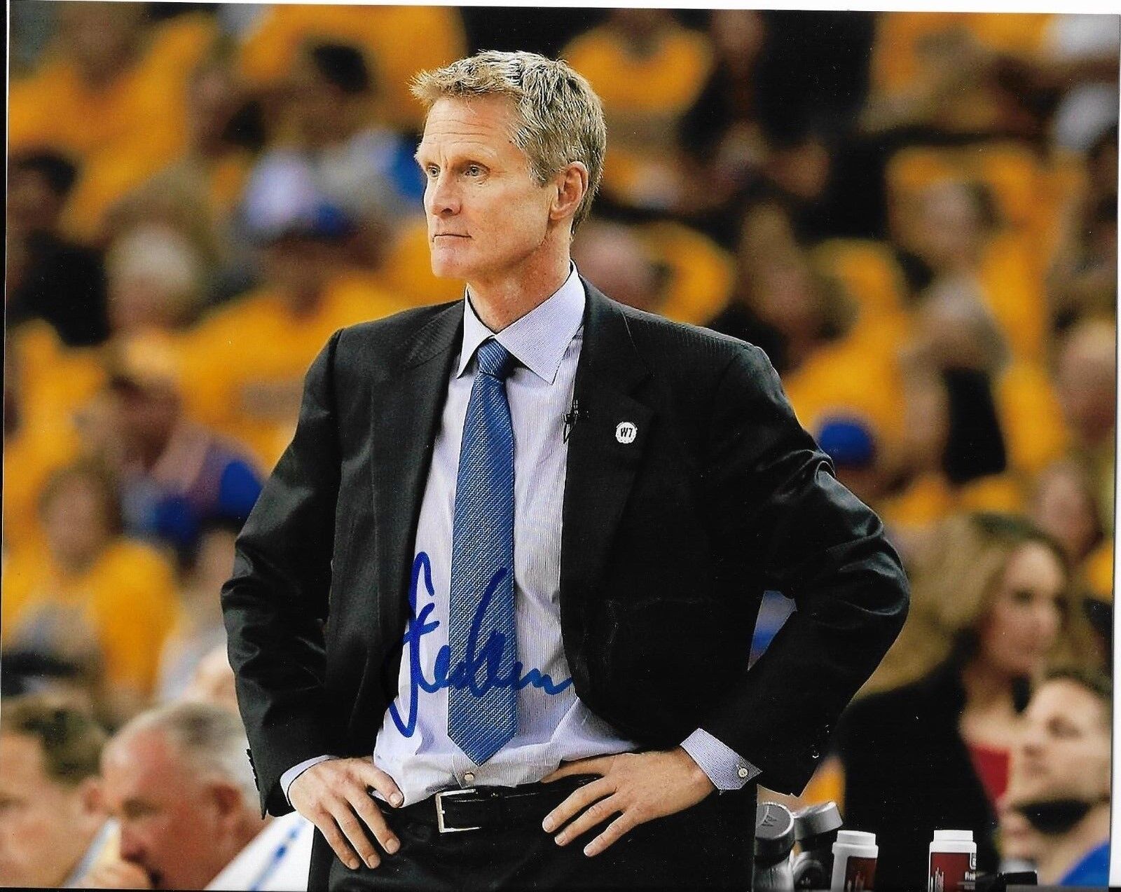 STEVE KERR signed autographed 8X10 Photo Poster painting GOLDEN STATE WARRIORS CHAMPS w/COA