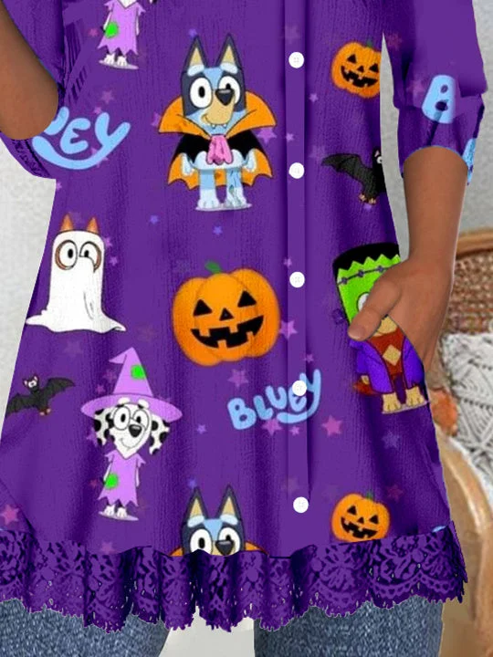 Women Half Sleeve V-neck Solid Color Dress