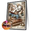 Book Cat - Full Round Drill Diamond Painting