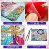 Diamond Painting Mandala Single Side PU Cosmetic Bag Ladies Clutch