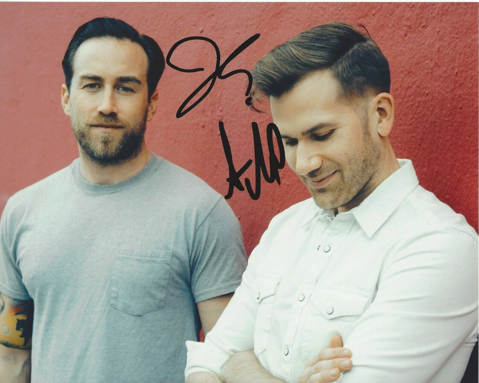 DIRECTOR JUSTIN BENSON AARON MOORHEAD DUAL SIGNED 8x10 Photo Poster painting A w/COA SYNCHRONIC