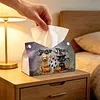 Large Size DIY Halloween Dogs Diamond Painting Tissue Box