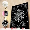 DIY Pearl Painting Snowflake for Home Wall Decor with Frame(40*30cm)