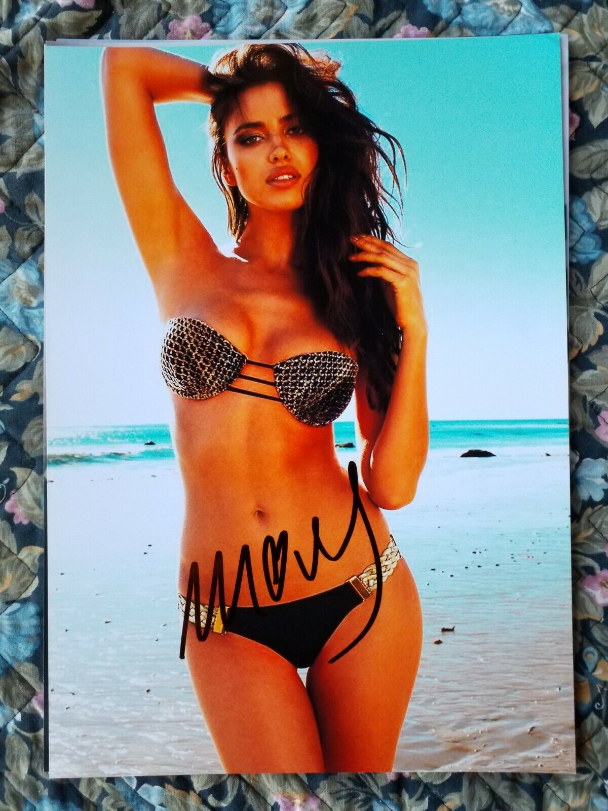 Irina Shayk Authentic Signed 8.2 X 11.5 Photo Poster painting~~Super Hot & Sexy~~AUTOGRAPH