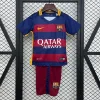 Retro 2015-16 Kids Barcelona Soccer Jersey Home