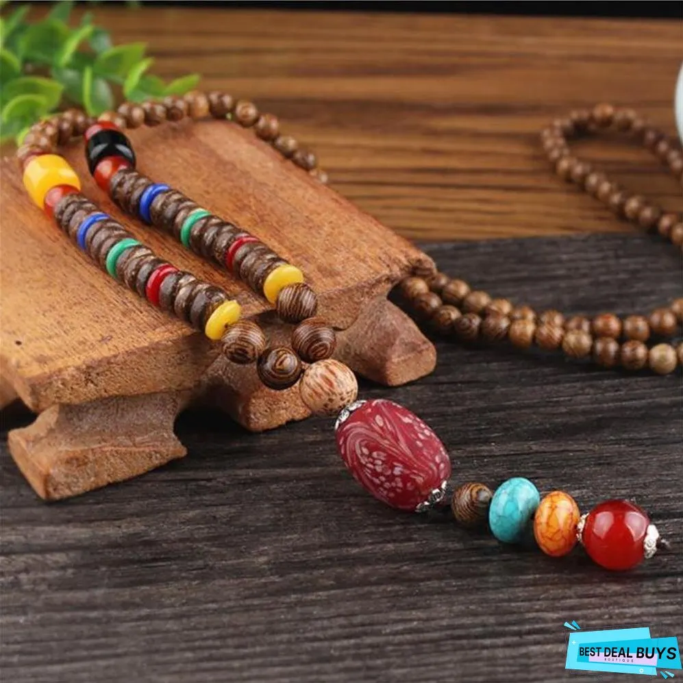 Ethnic Fish Horn Long Statement Men Womens Jewelry