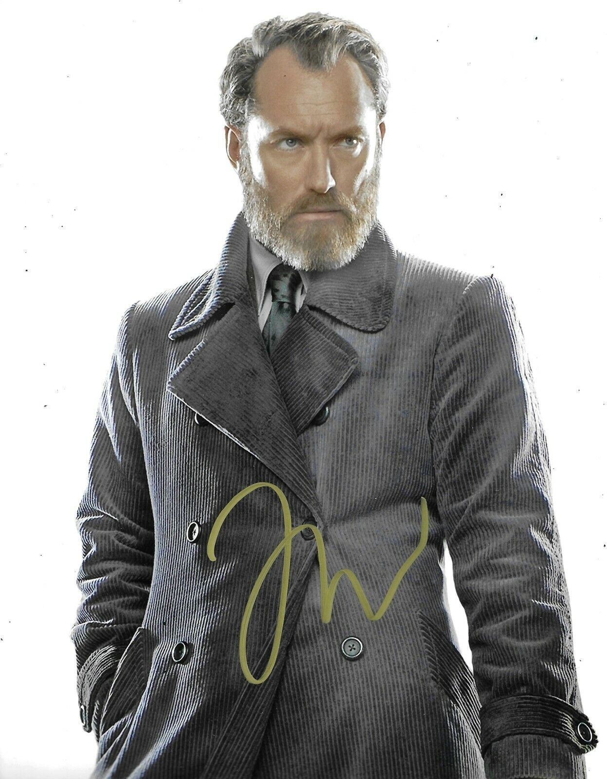 Jude Law Signed Fantastic Beasts: The Crimes Of Grindelwald 10x8 Photo Poster painting AFTAL