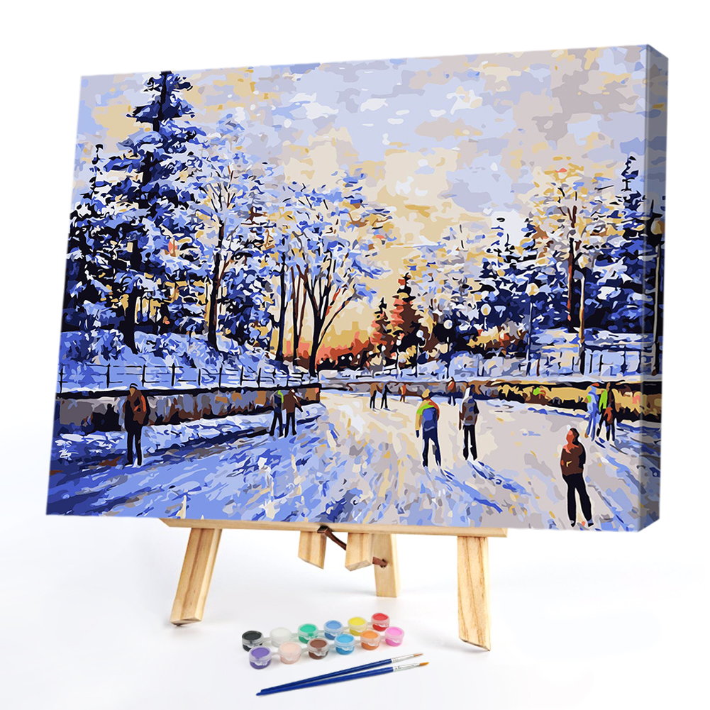 

40*50cm - Paint By Numbers - Skier, 501 Original