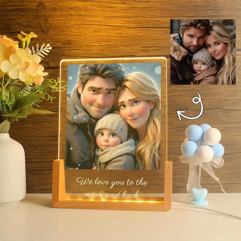 Cartoon Portrait Night Light