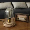 American Retro Edison Table Lamp Loft Nostalgic Bedroom Bedside Cafe Bar Creative Solid wood Decorative Table Lamp