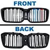 BILLDIO G01 G02 Grill - Black Kidney Grille Compatible With 2022-IN BMW X3 G01 X4 G02 ABS Double Slat Color Grille