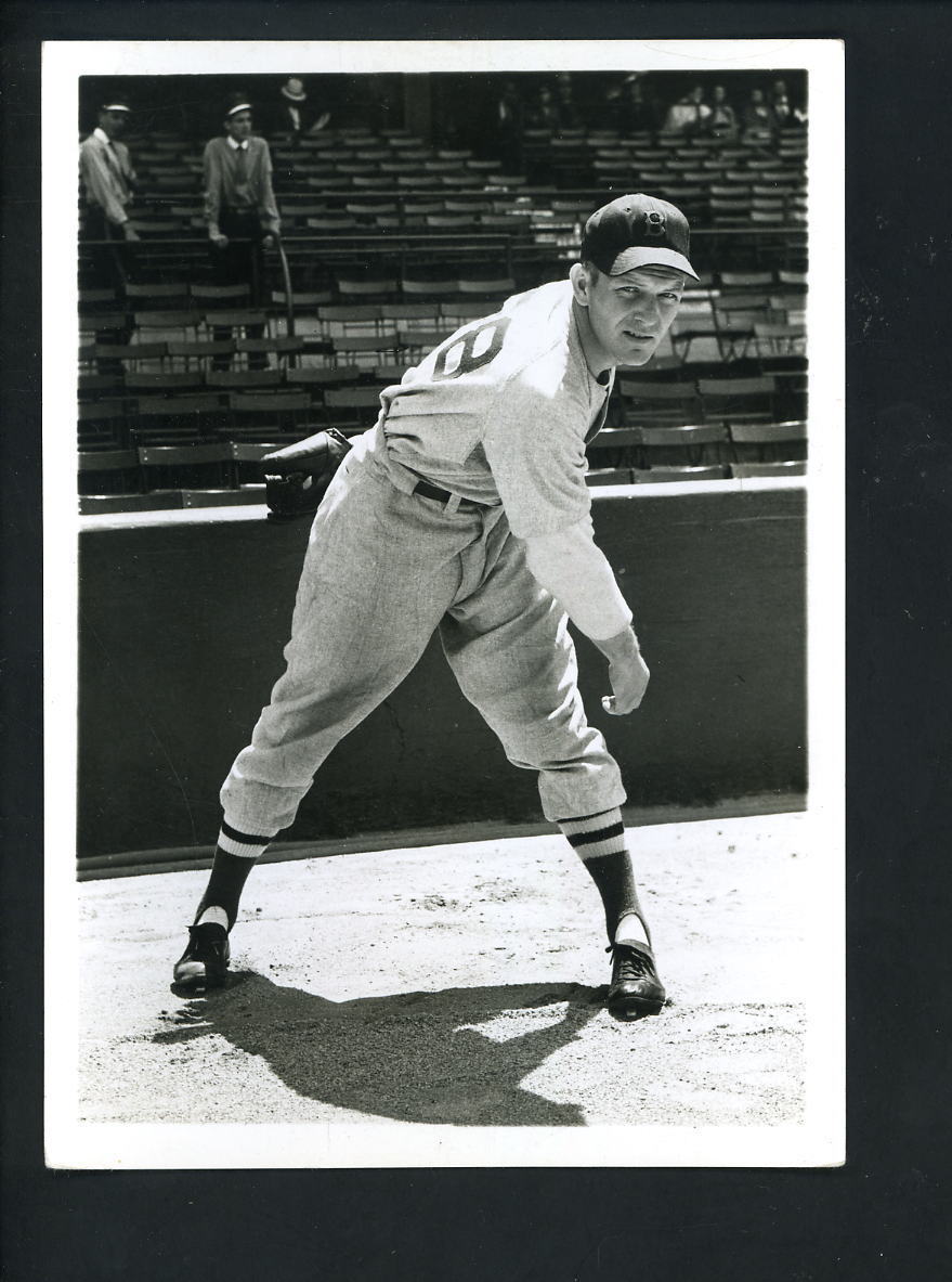 Dick Newsome circa 1940's Press Original Photo Poster painting Boston Red Sox