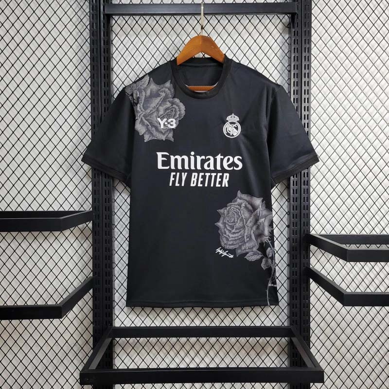2024-2025 Real Madrid black Y3 Special EditionFootball Shirt 1:1 Thai Quality