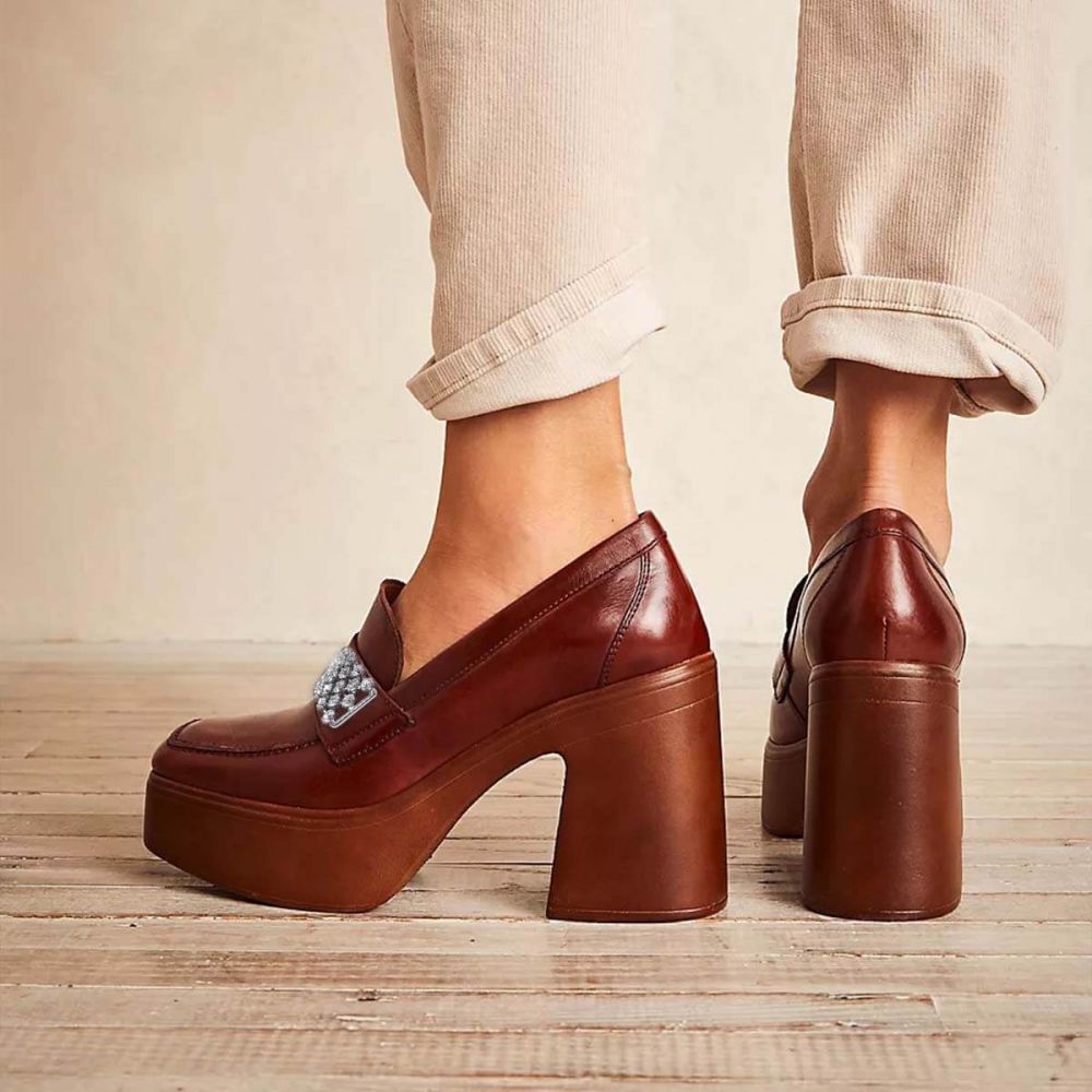 block heel loafers
