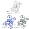 Screw in Ceiling Fan with Light with 3 Adjustable Color Modes Drone Inspired Led Ceiling Fan Light with Extension Rod & Remote Control for Bedroom Living Room Office