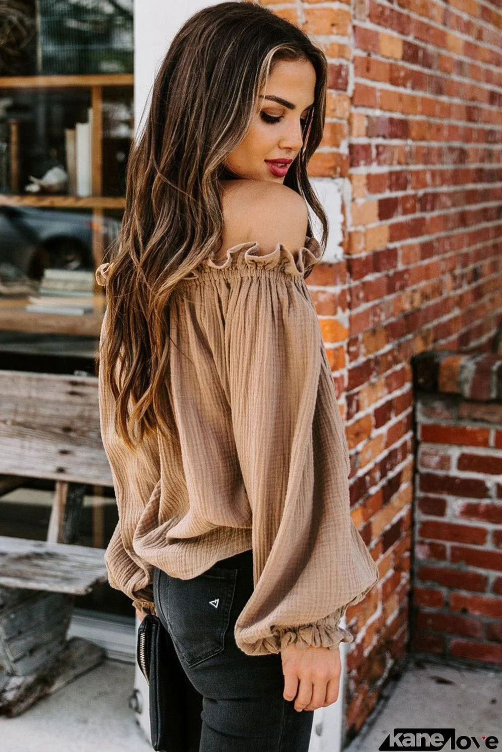 Off-the-shoulder Ruffle Top