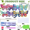 8PCS DIY Diamond Painting Garden Stakes Decor Kit (Butterfly)