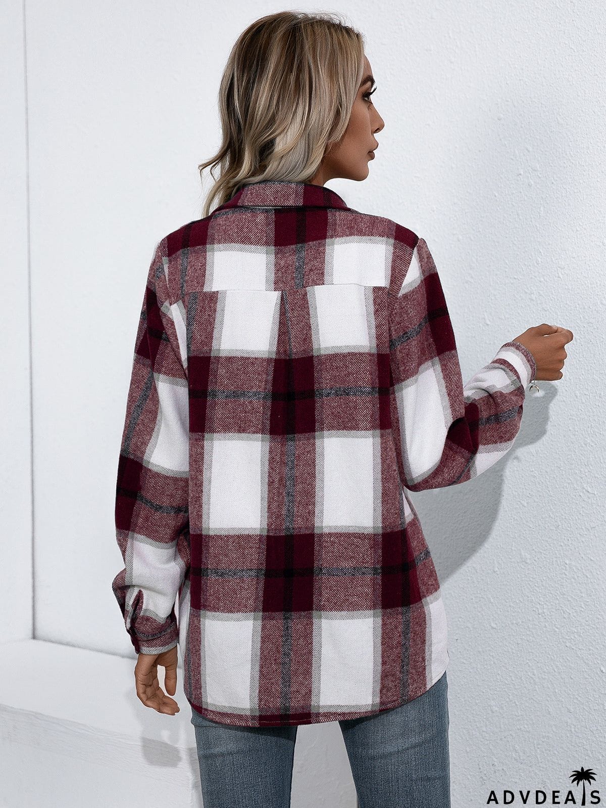 Plaid Button Up Flannel Shirt