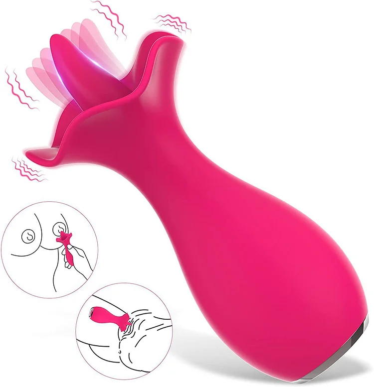 Horseshoe Lotus Tongue Licker Pussy Fitting Honey Bean Stimulation Vibrator