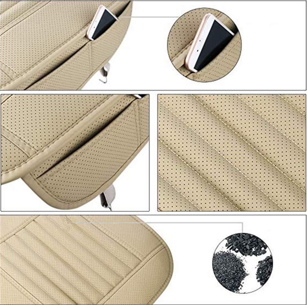 Four Seasons Universal Dani Leather Charcoal Car Seat Cushion