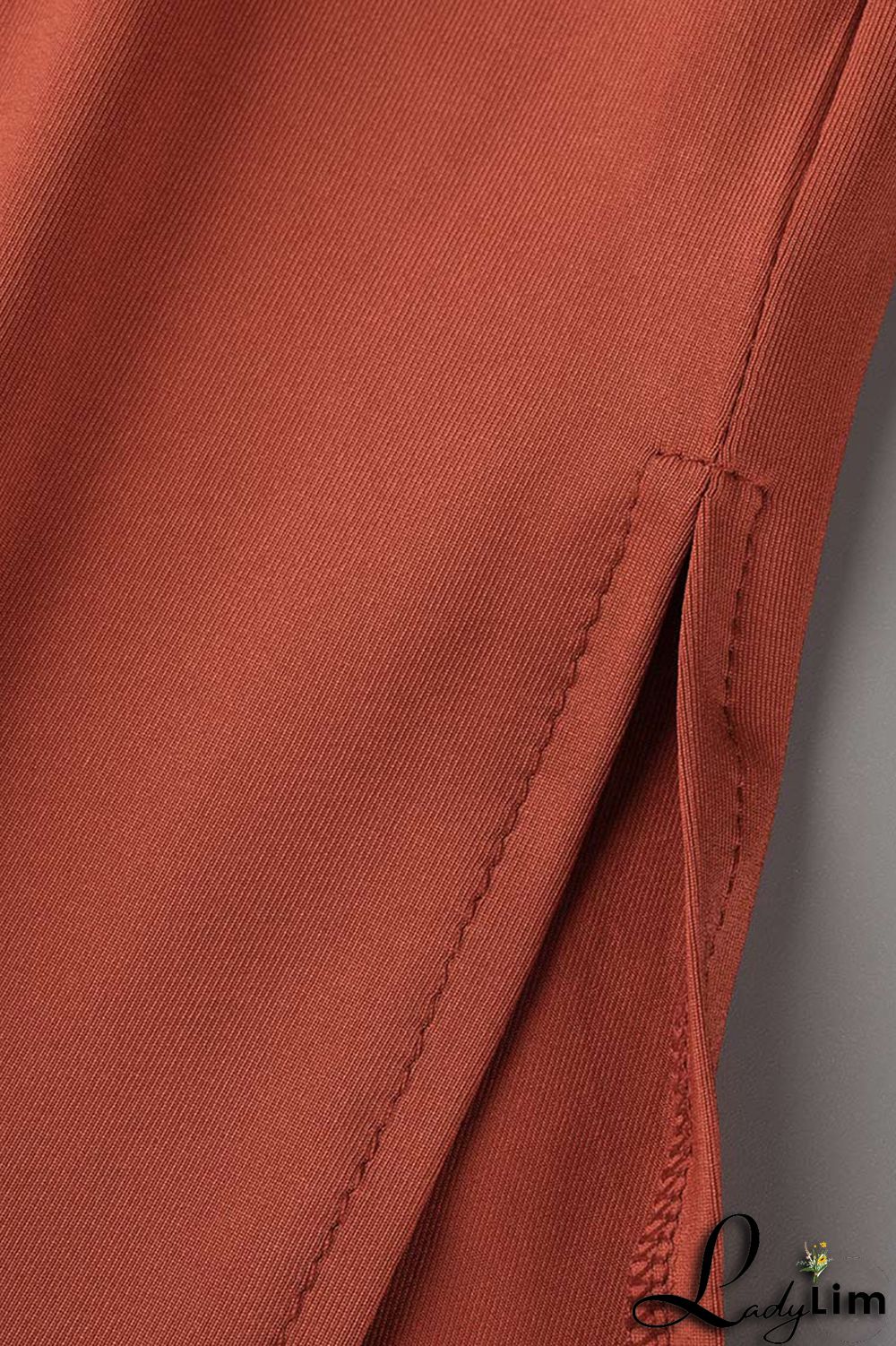 Tibetan Blue Fashion Casual Solid Slit V Neck Plus Size Two Pieces