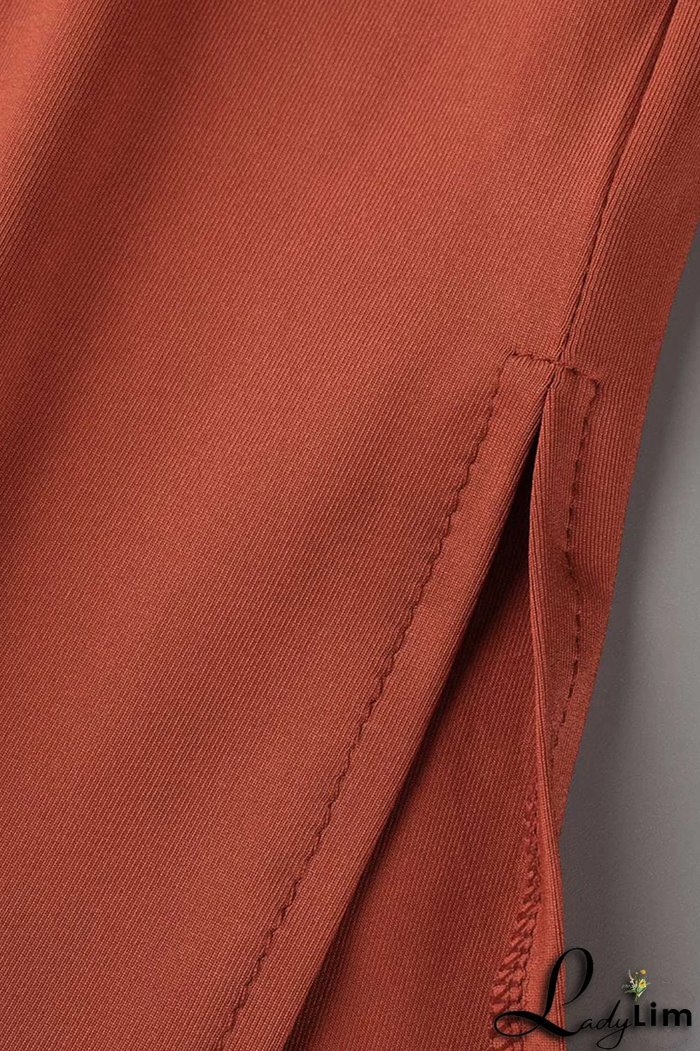 Tibetan Blue Fashion Casual Solid Slit V Neck Plus Size Two Pieces