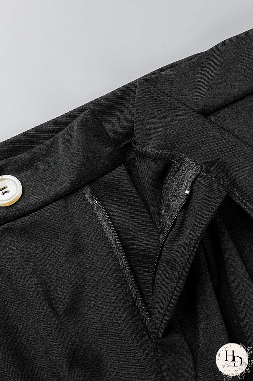 Black Casual Solid Patchwork Turndown Collar Plus Size Two Pieces