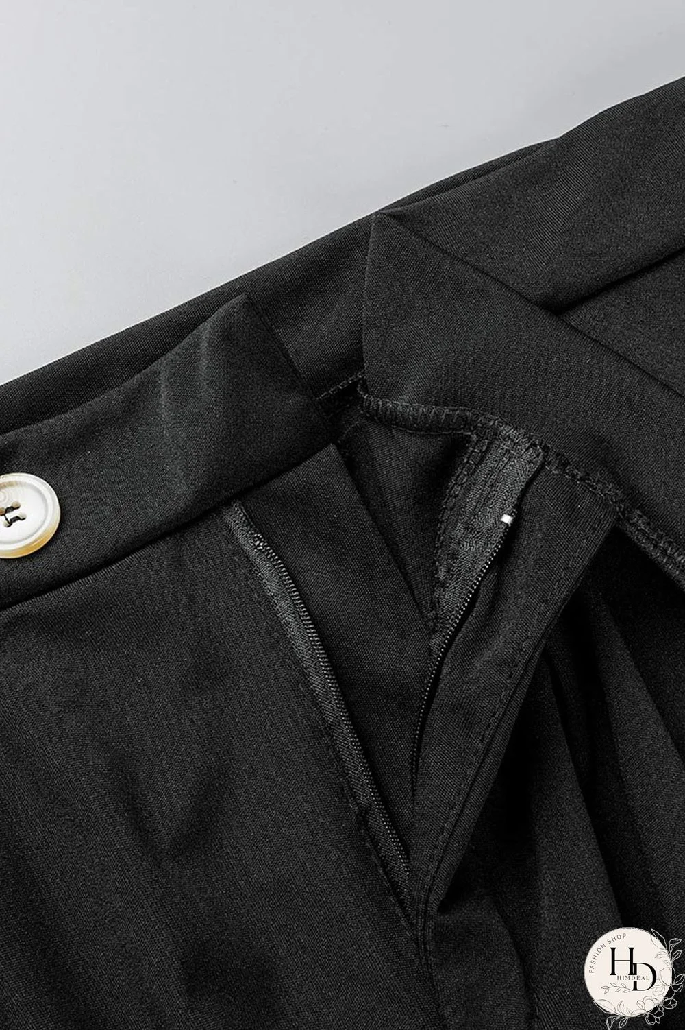 Black Casual Solid Patchwork Turndown Collar Plus Size Two Pieces