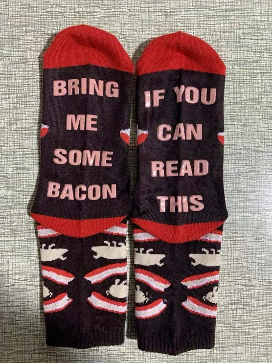 IF YOU Can Read This Christmas Glue Letter Socks