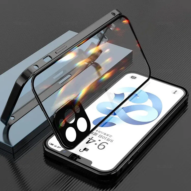 Full Protection Twin Glass Shield Case - iPhone Series