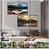 【2pcs/pack】 - Paysage - Peinture au diamant ronde compl&egrave;te - 70 * 40cm - grande taille