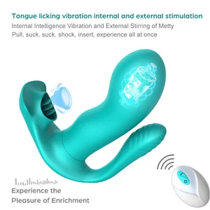 Mermaid-Inspired Tongue Vibrator with Adjustable Soft Tail-Women's Private Adult Toys