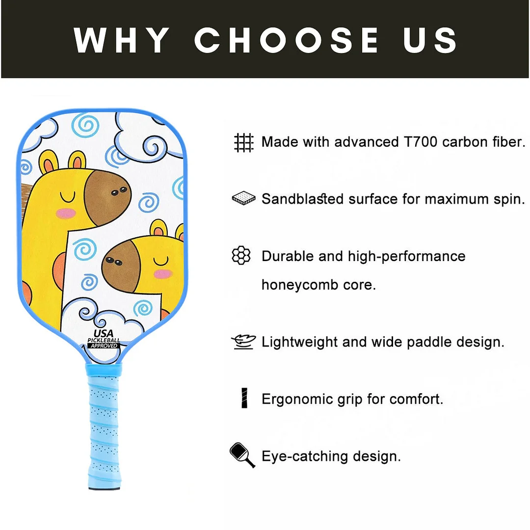 Original Paddle (16mm) T700 Sandblasted Carbon Fiber-Cheerful Canvas Paddle