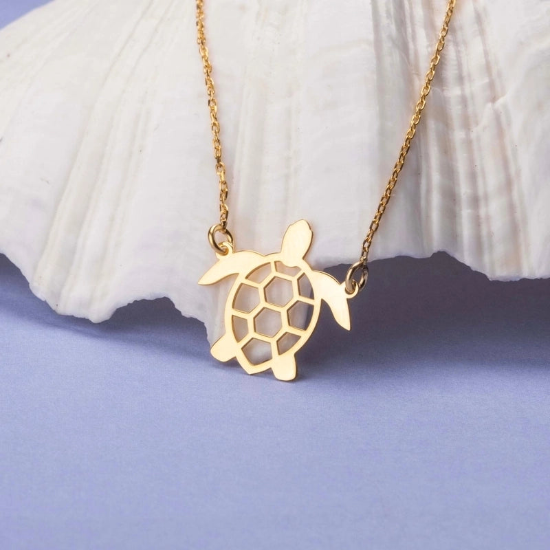 Sweet Minimalist Cat Butterfly Airplane 304 Stainless Steel 18K Gold Plated Plating Pendant Necklace