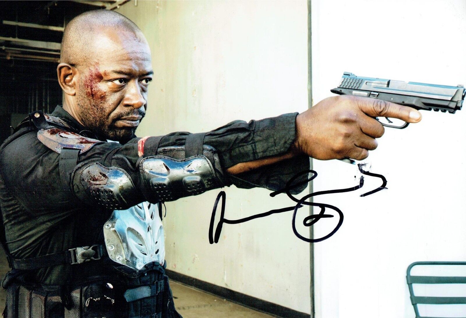 Lennie JAMES SIGNED Autograph Photo Poster painting 4 AFTAL COA MORGAN JONES The Walking Dead