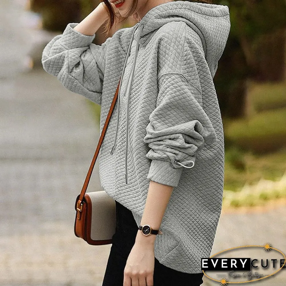 Spring Autumn Warm Fashion Women Zipper Long Sleeve Blouse Sweatshirt Oversized Casual