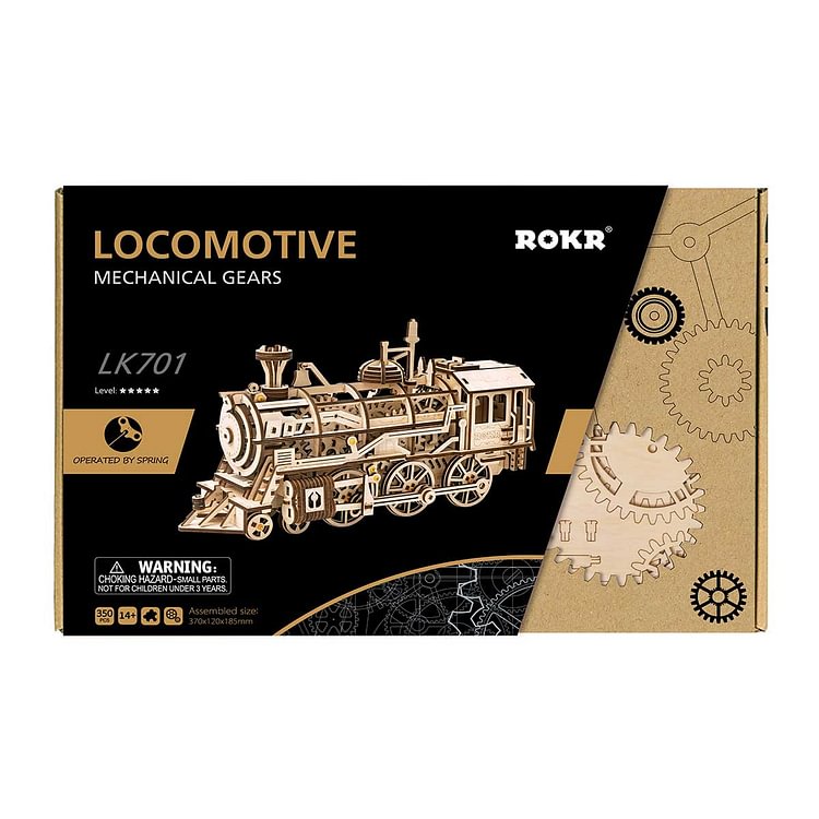ROKR Locomotive Mechanical Train 3D Wooden Puzzle | Robotime