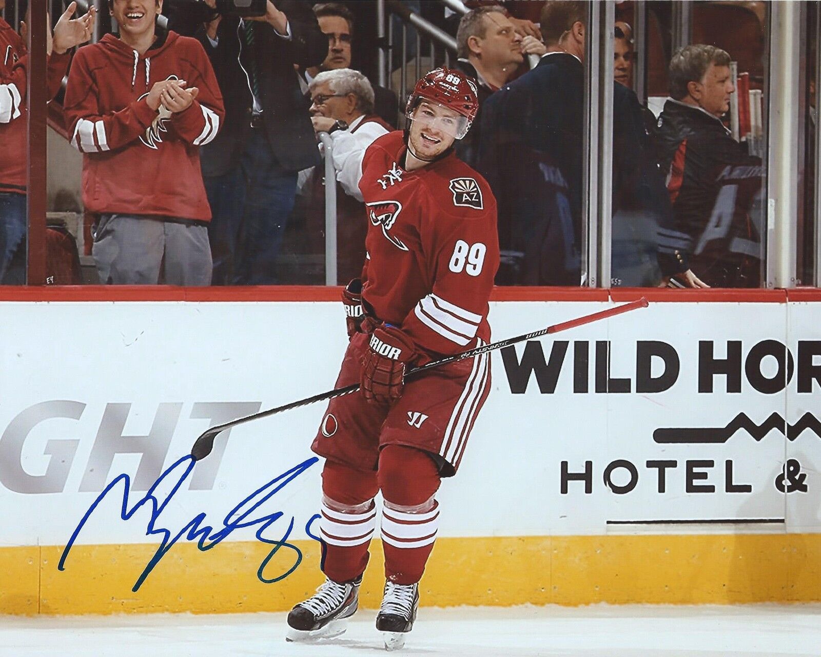 Mikkel Boedker Signed 8x10 Photo Poster painting Arizona Phoenix Coyotes Autographed COA B