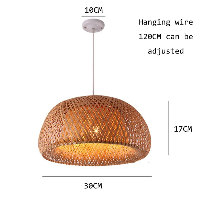 New Chinese LED Bamboo Bird Cage Pendant Lights Lighting Modern Loft Living Room Lamp Decor Bar Restaurant Bedroom Light Fixture