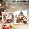 6pcs DIY Hund Diamant Kunst Grußkarten für Urlaub Segen & Geschenkkarten