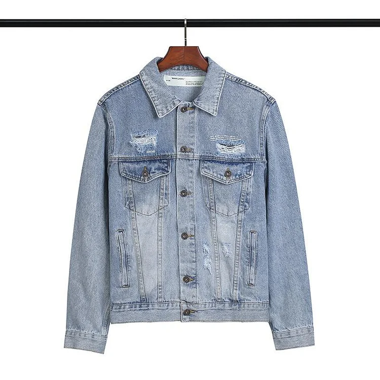Off White Autumn Ow Denim Jacket Coat Owt